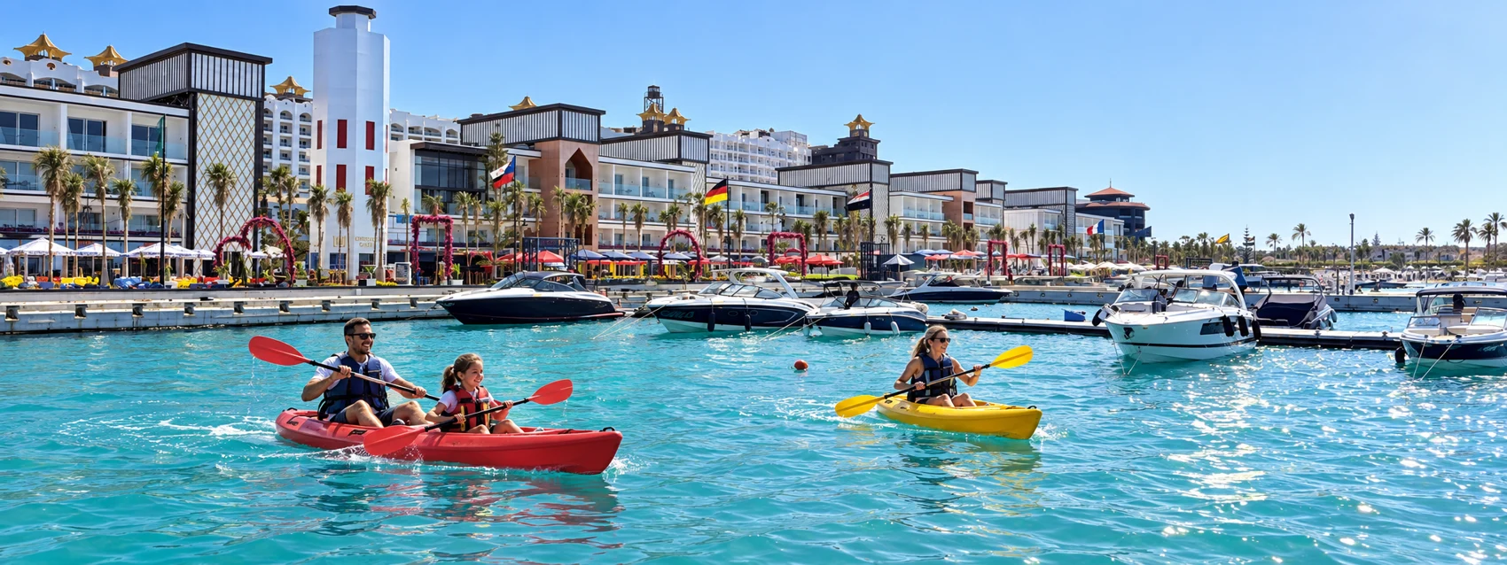 Marina kayaking concept
